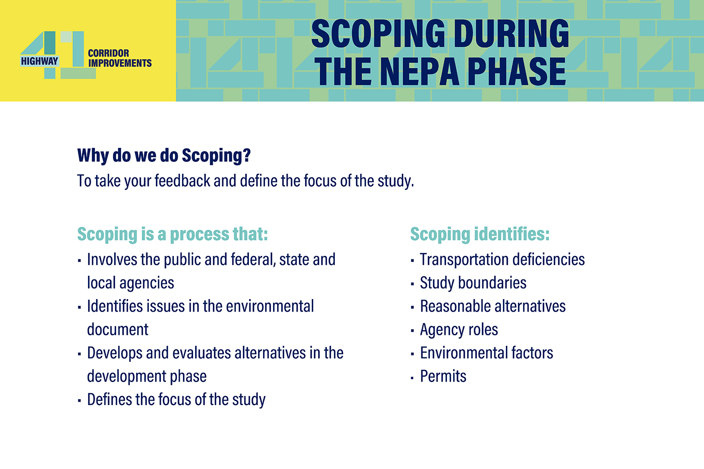 Scoping During the NEPA Phase board